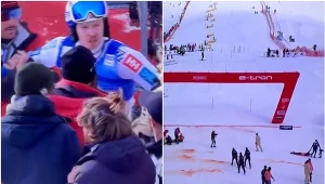 Chaos na mecie slalomu w Gurgl