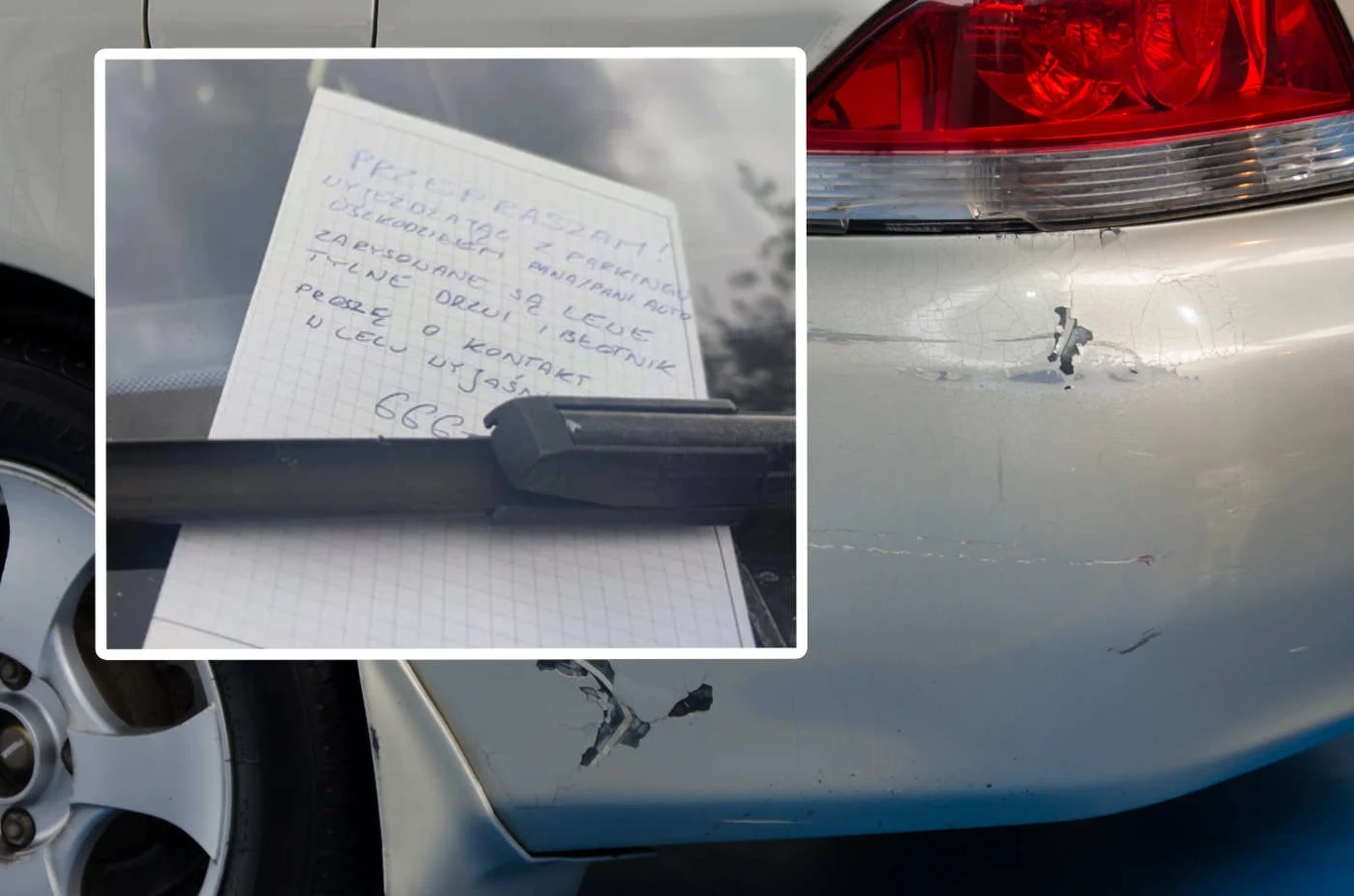 Kartka z danymi zostawiona za wycieraczką to dobry sposób na rozwiązanie sprawy, ale trzeba uważać Kartka z danymi zostawiona za wycieraczką to dobry sposób na rozwiązanie sprawy, ale trzeba uważać