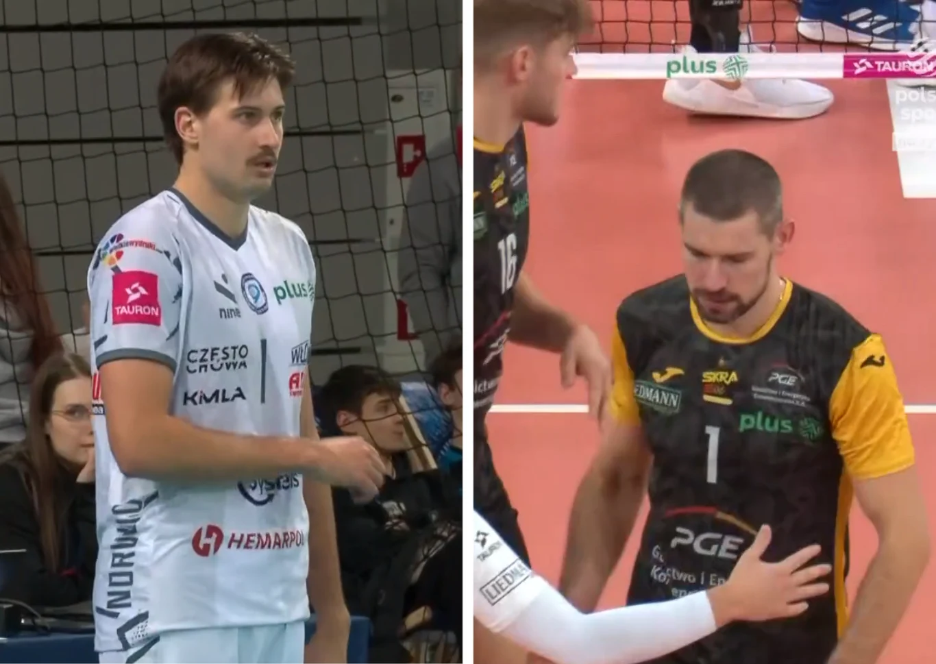 Byron Keturakis (z lewej) był bohaterem drużyny z Częstochowy. Po drugiej stronie najlepiej punktował Dawid Konarski