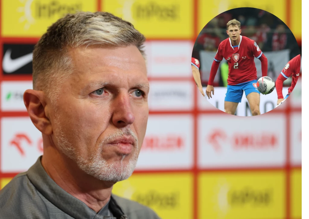 Trener Jaroslav Silhavy i jeden z wyrzuconych zawodników - jakub Brabec