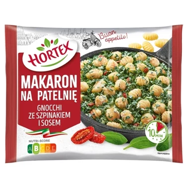 Hortex Makaron na patelnię gnocchi ze szpinakiem i sosem 450 g - 0