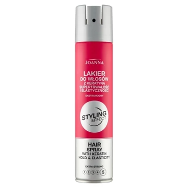 Joanna Styling Effect Lakier do włosów z keratyną ekstramocny 250 ml - 0