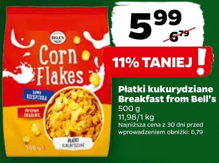Płatki kukurydziane Breakfast from Bell's