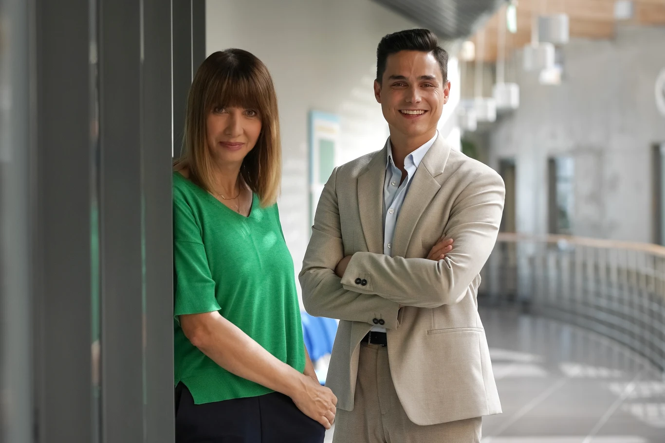 Grażyna Wolszczak i Patryk Cebulski w nowym odcinku serialu "Pierwsza miłość" Grażyna Wolszczak i Patryk Cebulski w nowym odcinku serialu "Pierwsza miłość"