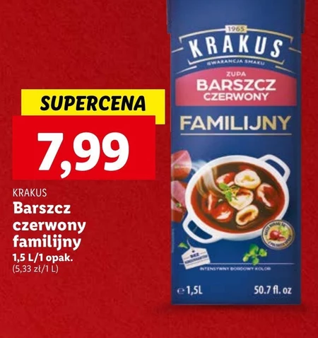 Krakus Barszcz czerwony familijny 1,5 l