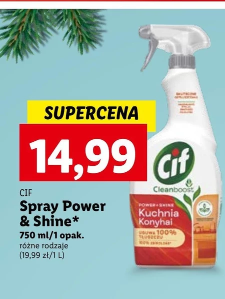 Cif Cleanboost Uniwersalny Odtłuszczacz 750 ml