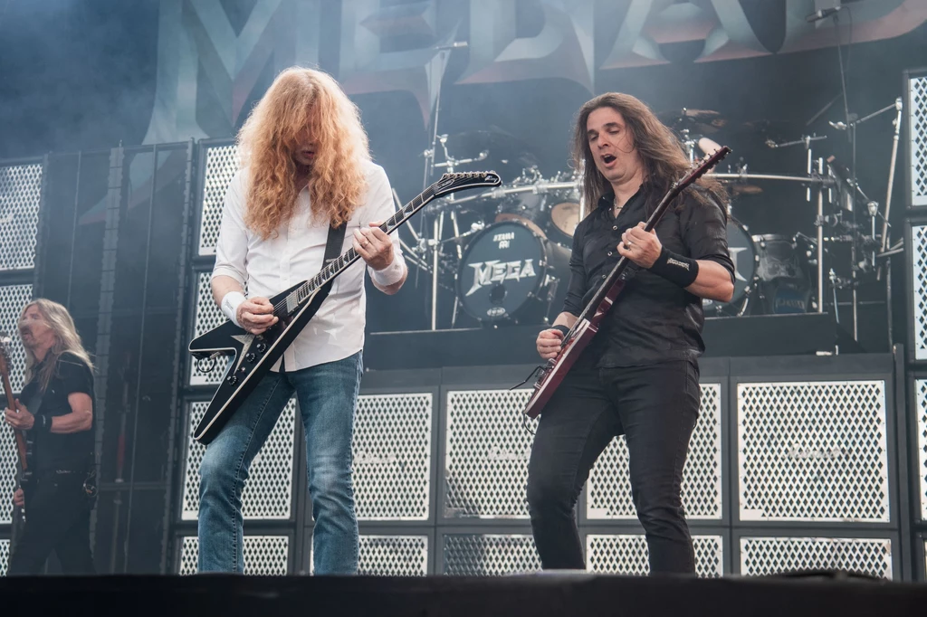 Dave Mustaine i Kiko Loureiro (Megadeth) w akcji