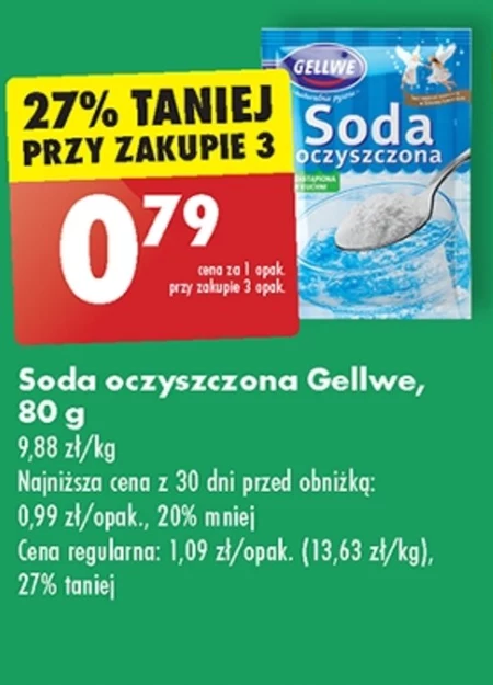 Gellwe Soda oczyszczona 80 g