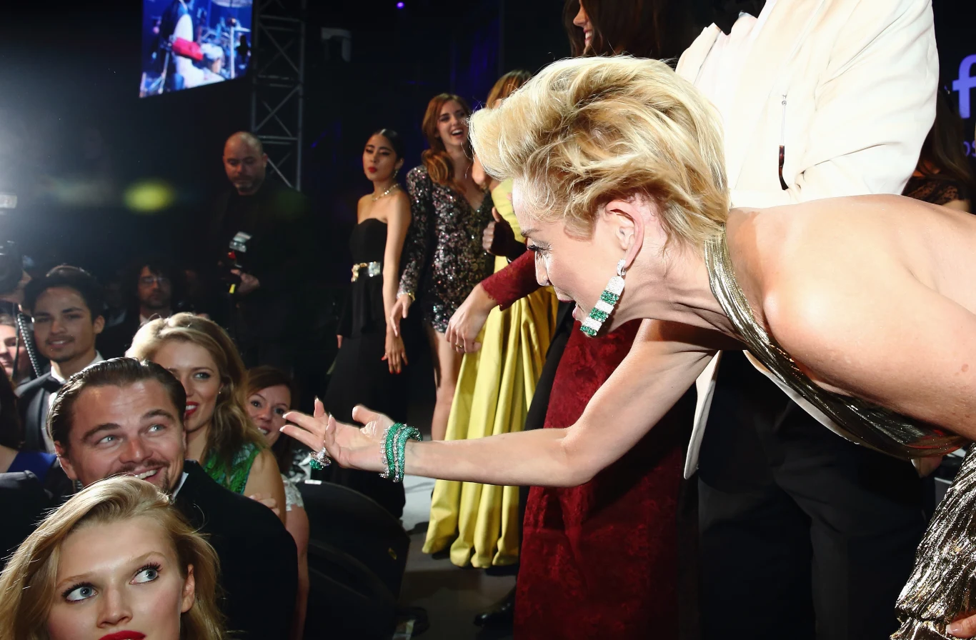 Leonardo DiCaprio i Sharon Stone Leonardo DiCaprio i Sharon Stone