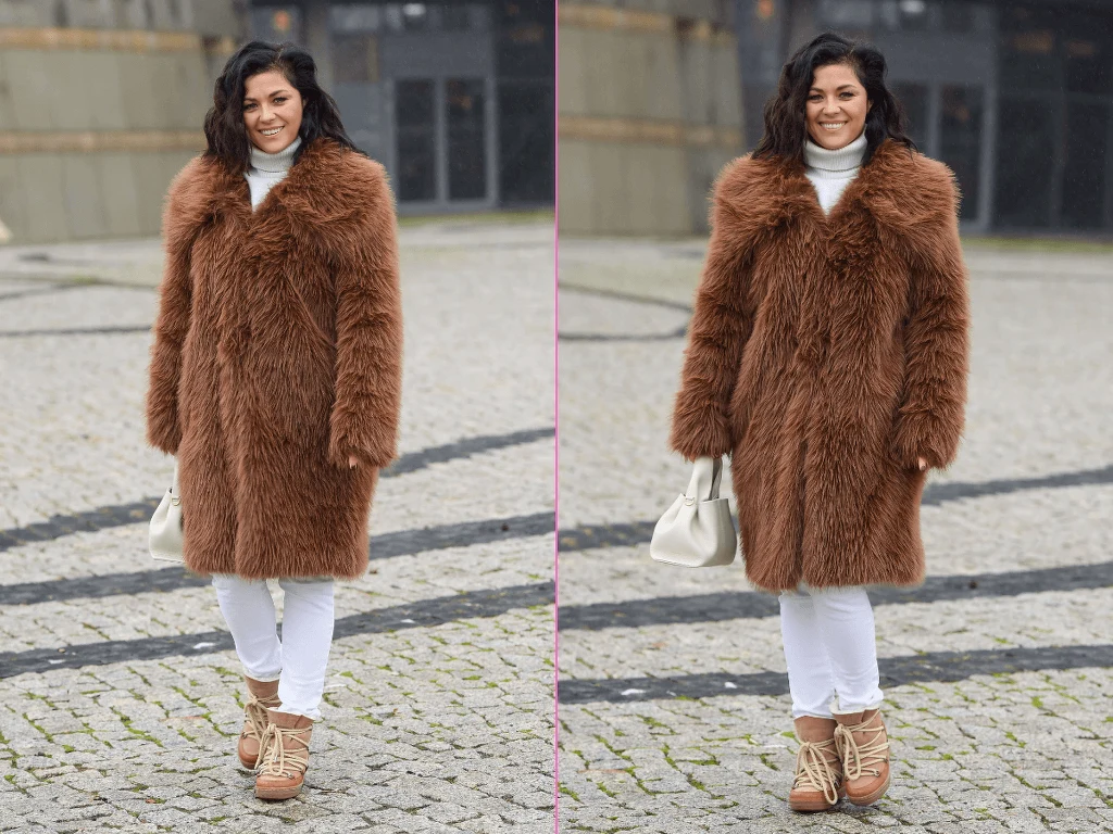 Katarzyna Cichopek w futrze jak miś z Krupówek Katarzyna Cichopek w futrze jak miś z Krupówek