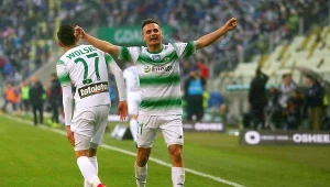 Sławomir Peszko w barwach Lechii Gdańsk w derbach Trójmiasta w 2017 r.