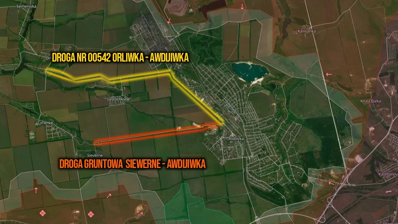 Sytuacja w okolicach Awdijiwki 21.11.2023 Sytuacja w okolicach Awdijiwki 21.11.2023