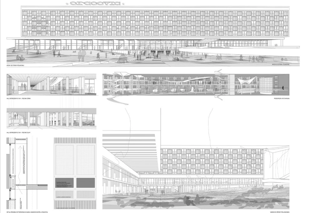 Zwycięski projekt na przebudowę hotelu Cracovia. To koncepcja zespołu Biura Projektów Lewicki Łatak