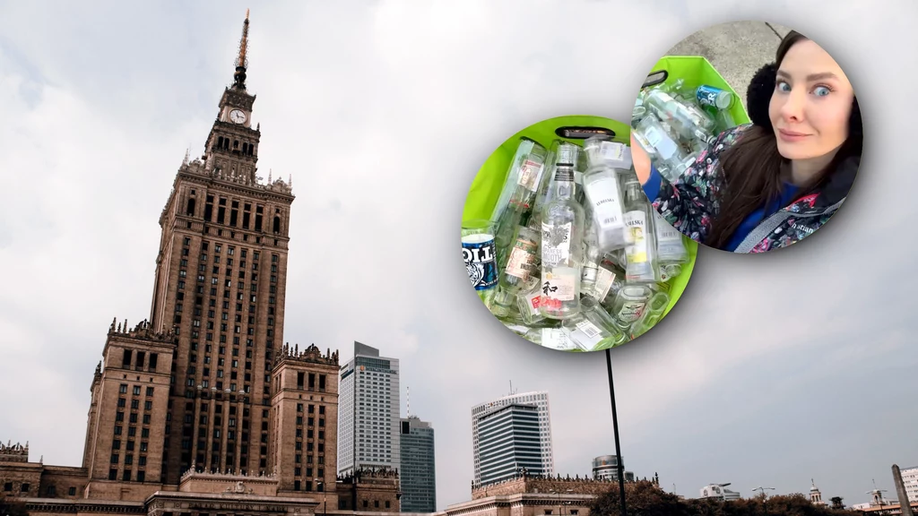 Influencerka Justyna Żak dzięki swojej akcji sprzątania pod Pałacem Kultury zwróciła uwagę na problem jednorazowego szkła zaśmiecającego polskie miasta i środowisko