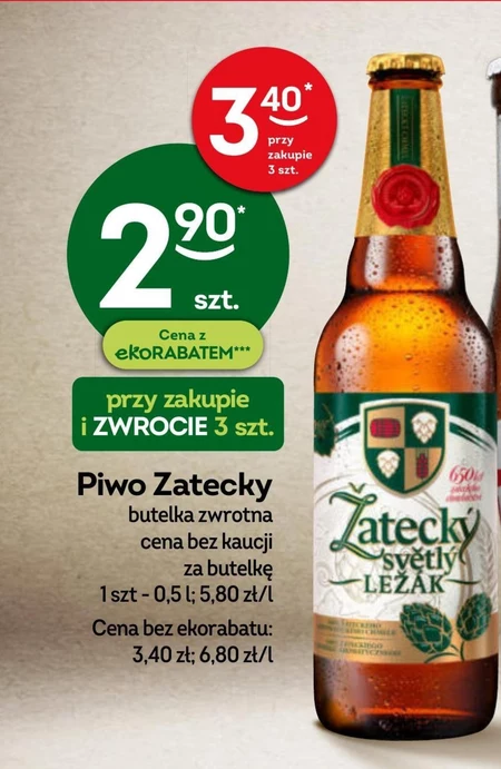 Žatecký Světlý Ležák Piwo jasne pełne 500 ml