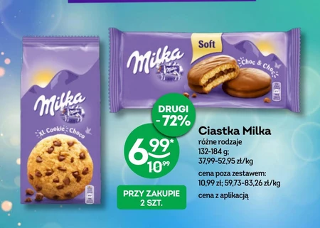 Milka Choc & Choc Ciastka biszkoptowe przekładane nadzieniem kakaowym oblane czekoladą mleczną 150 g