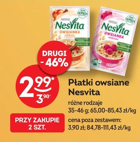 NesVita Owsianka malinowa 45 g