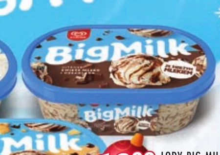 Big Milk Intense Lody świeże mleko i czekolada 1000 ml