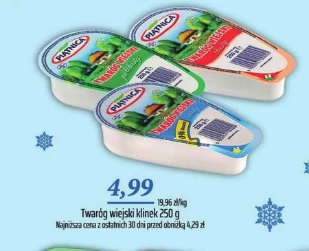 Piątnica Twaróg wiejski tłusty 250 g