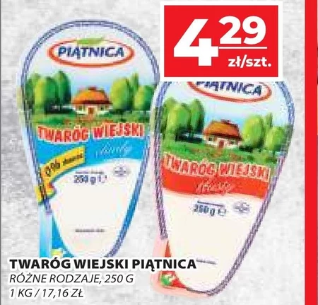 Piątnica Twaróg wiejski tłusty 250 g