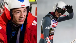 Skoki narciarskie. Na zdjęciu Kamil Stoch oraz Piotr Żyła