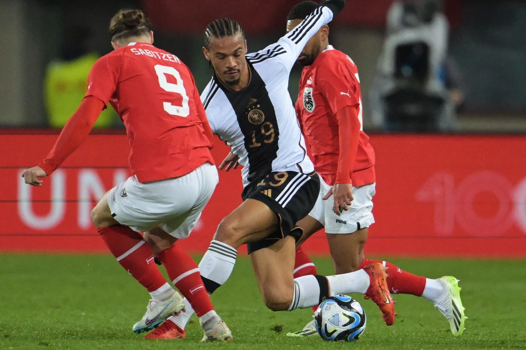 Leroy Sane w meczu z Austrią Leroy Sane w meczu z Austrią