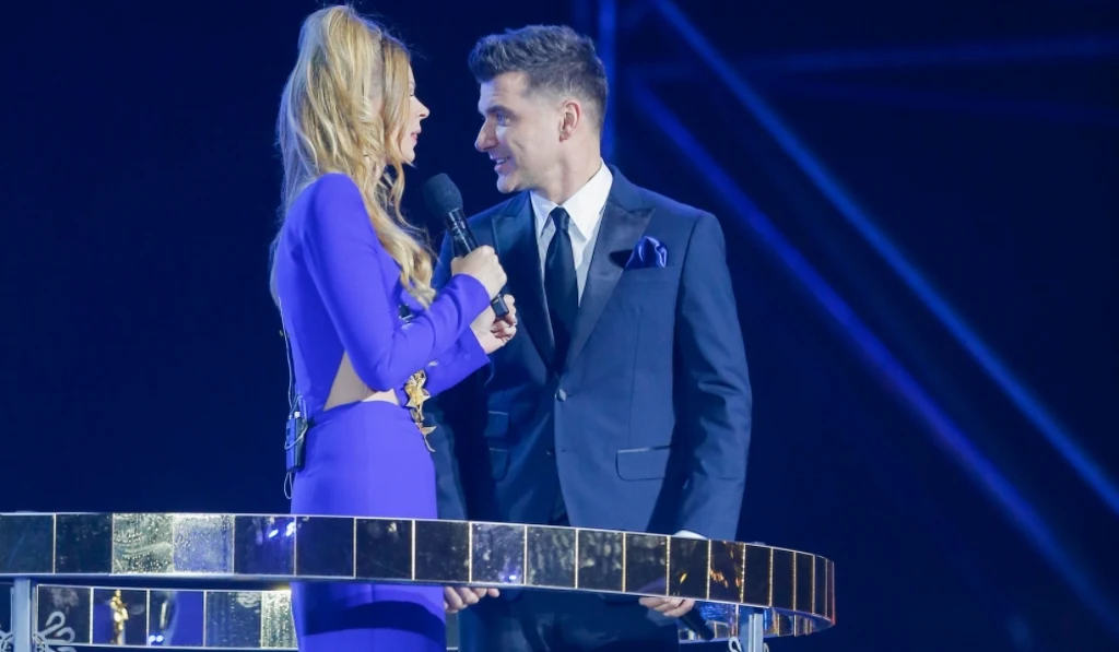 Tomasz Kammel i Małgorzata Tomaszewska na "Sylwestrze Marzeń"