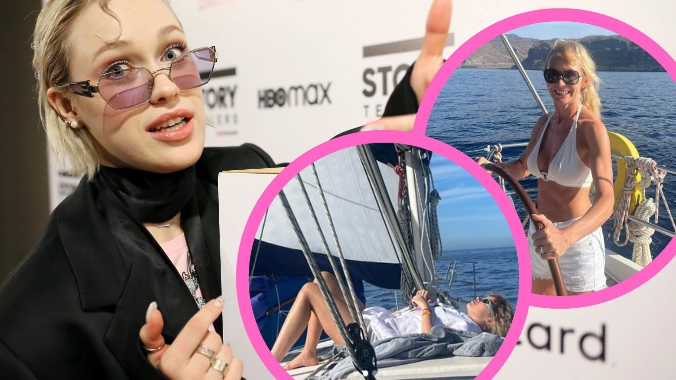 Helena Englert na wakacjach z mamą