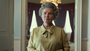 Imelda Staunton w roli królowej Elżbiety II w serialu "The Crown"
