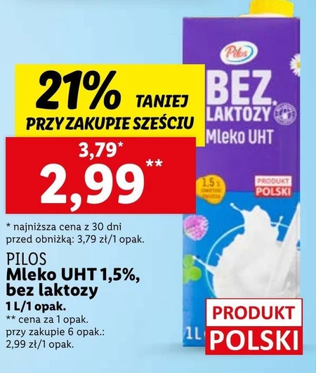 Mleko bez laktozy Pilos
