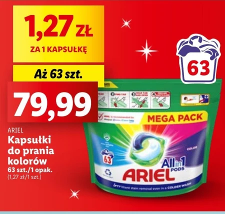 Ariel All-in-1 PODS Kapsułki z płynem do prania, 63prań