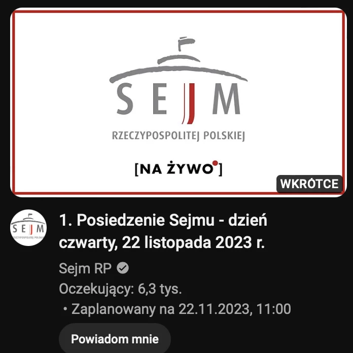 Liczba oczekujących na kolejne transmisje stale rośnie / screen YT