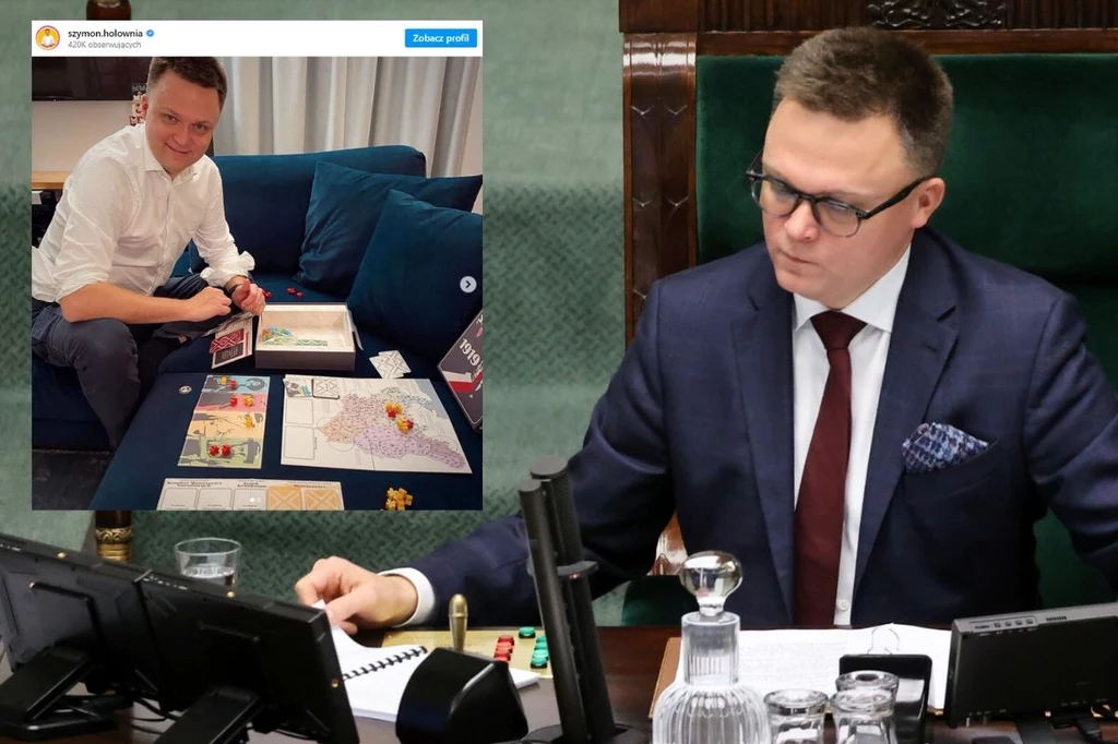 W salonie oprócz odpoczynku nowy marszałek Sejmu wraz z rodziną chętnie gra w gry planszowe 