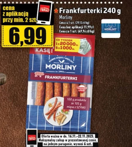 Morliny Frankfurterki 240 g