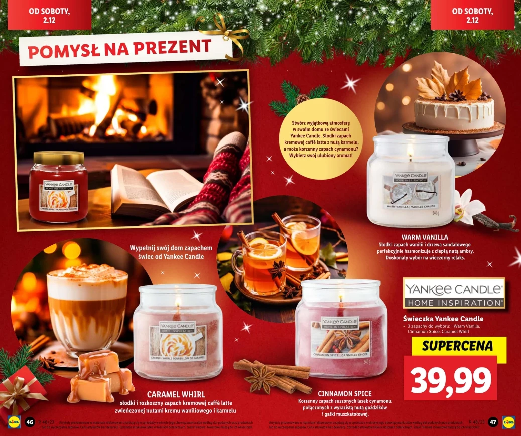 Świąteczne Yankee Candle w Lidlu