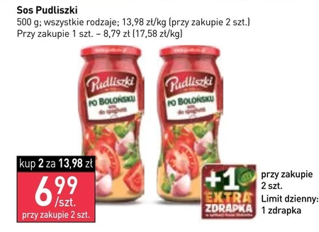 Pudliszki Sos do spaghetti po bolońsku 500 g