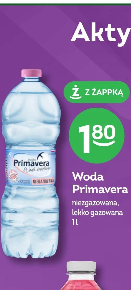 Primavera Woda źródlana niegazowana 1 l