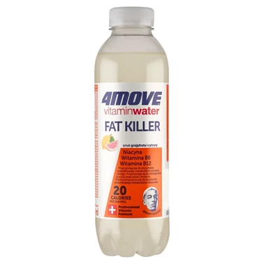 4Move Vitamin Water Fat Killer Napój niegazowany smak grejpfruta i cytryny 556 ml - 1