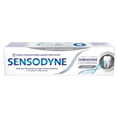 Sensodyne Whitening Wyrób medyczny pasta do zębów z fluorkiem odbudowa i ochrona 75 ml - 0