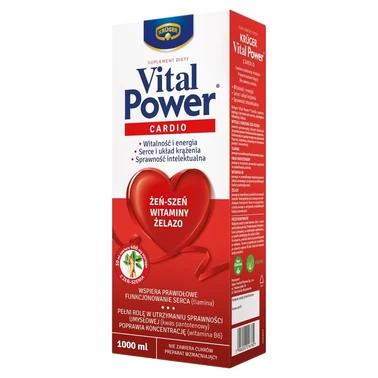 Krüger Vital Power Cardio Suplement diety 1000 ml - 1