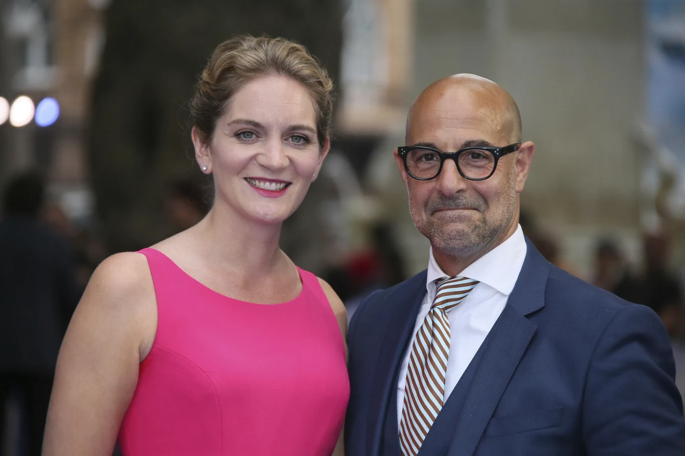 Stanley Tucci z żoną Felicity Blunt