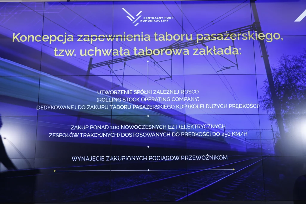 09.11.2023. Warszawa. Konferencja prasowa nt. planow Centralnego Portu Komunikacyjnego.