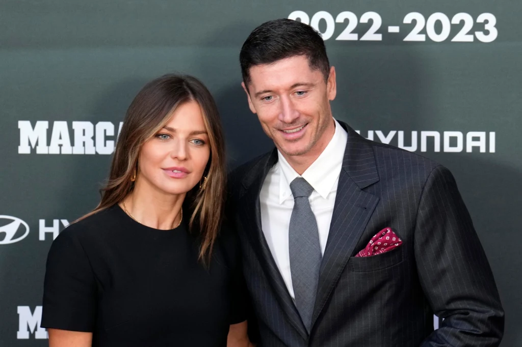 Robert Lewandowski i jego żona, Anna Lewandowska Robert Lewandowski i jego żona, Anna Lewandowska