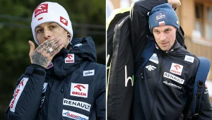 Skoki narciarskie - Puchar Świata. Na zdjęciu trener polskich skoczków narciarskich Thomas Thurnbichler oraz jego podopieczny Piotr Żyła