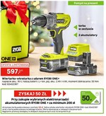 Akumulatorowa wiertarko-wkrętarka Ryobi