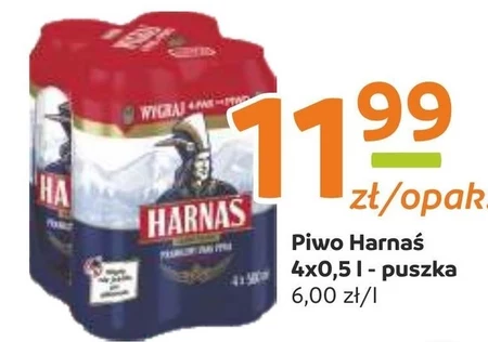 Harnaś Piwo jasne pełne 4 x 500 ml