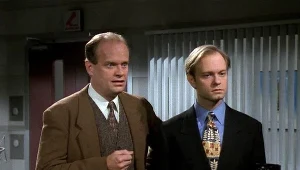 Kelsey Grammer i David Hyde Pierce w serialu "Frasier" (1993-2004)