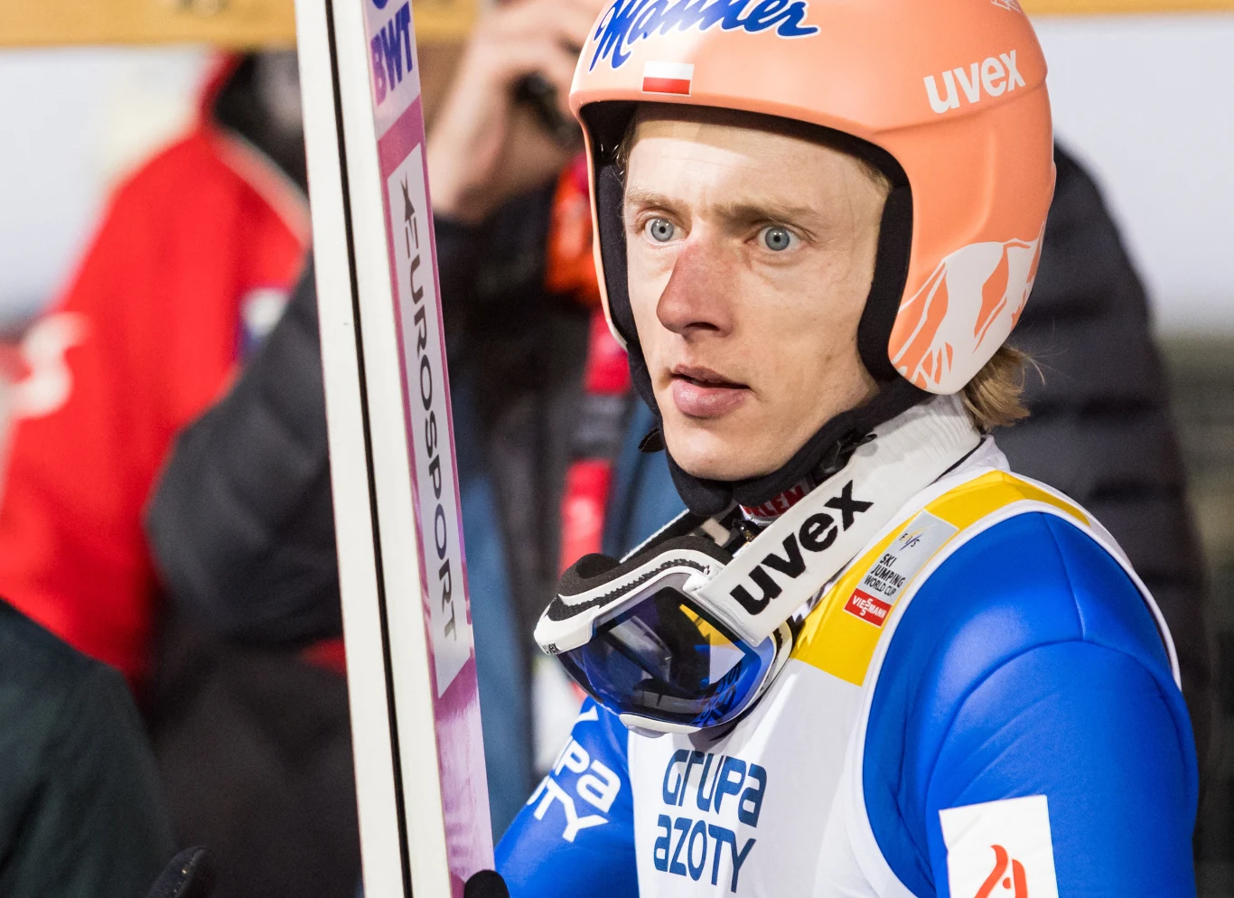 Skoki narciarskie: PŚ Lillehammer. Na zdjęciu polski skoczek narciarski Dawid Kubacki