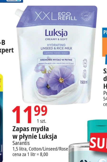 Zapas mydła Luksja