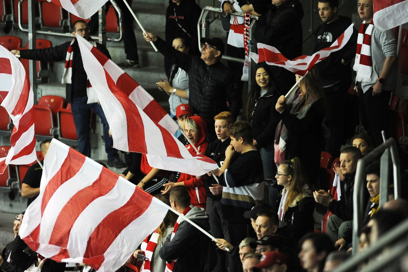 Kibice hokejowej ekipy Cracovii Kibice hokejowej ekipy Cracovii